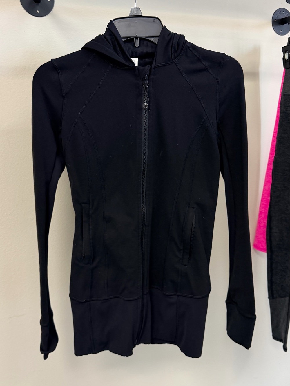 lululemon athletica Black Hooded Zip Jacket